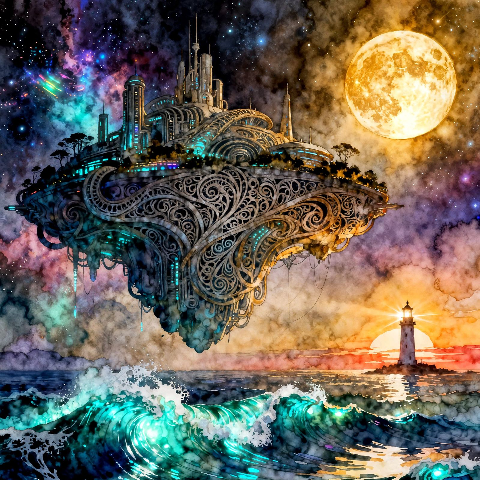 floating island  by @Charlotti