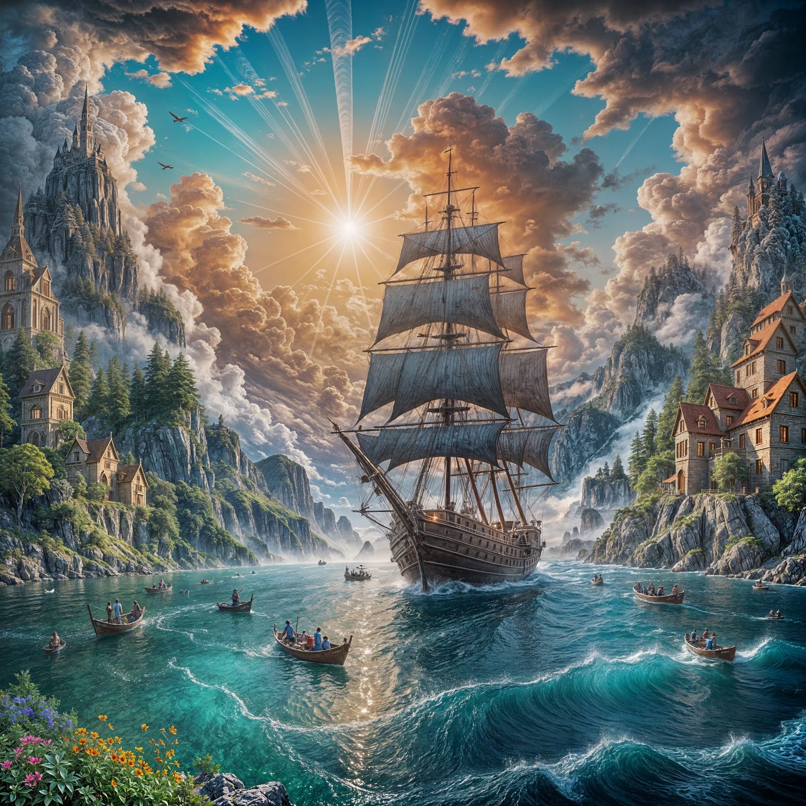 Sailing to The horizon...  by @Julia Issabel