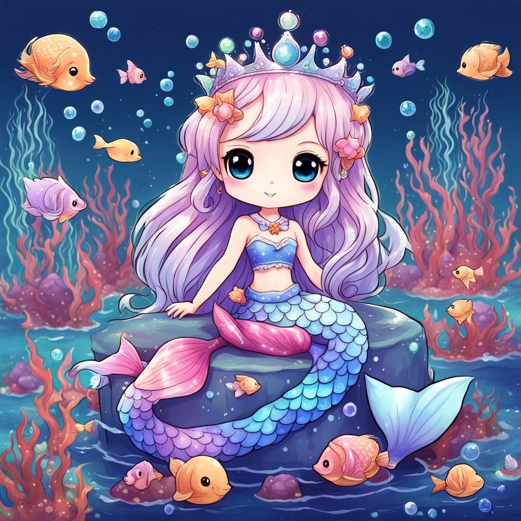 Amazon.com: Anime Mermaid Girls Coloring Book: Cute Anime Coloring Book for  Adult and Kids with Adorable Kawaii Mermaid Coloring Pages for Teens and  Kids: 9798859456406: Green, Olivia: Books