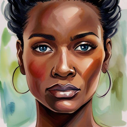 a dark skin