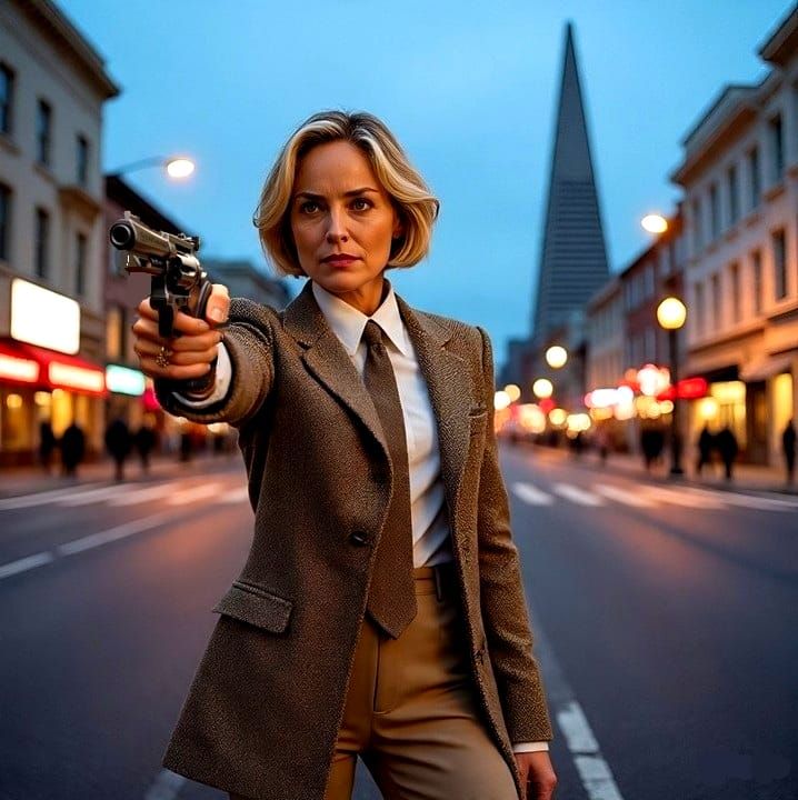 Sharon Stone is "Dirty Harriet"