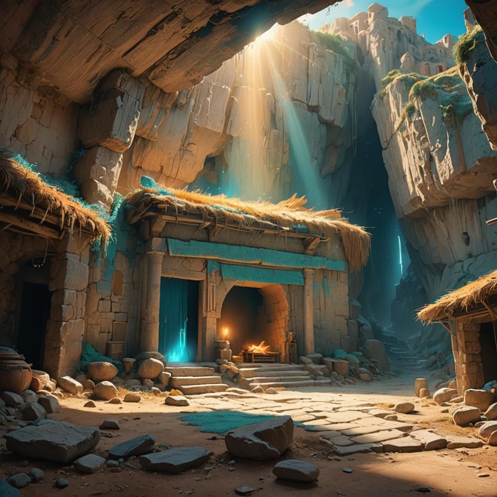 Bethlehem Nativity Scene in Anime Style