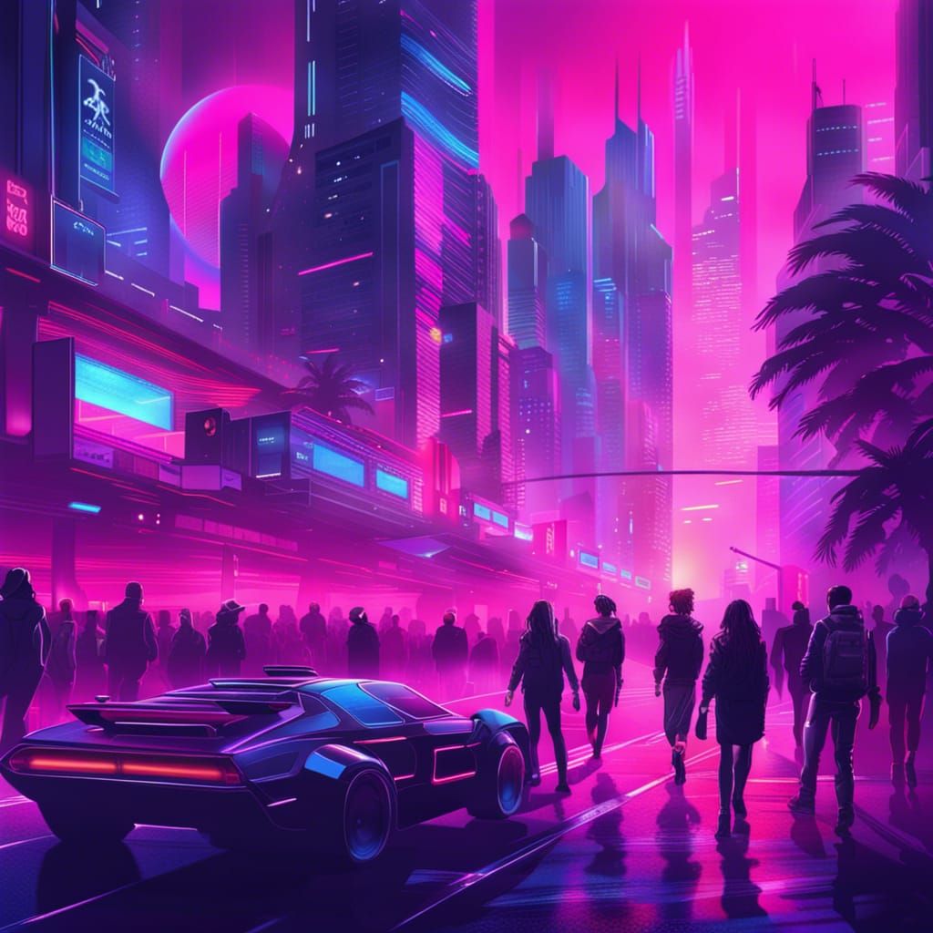 Endless retro AI Generated Artwork NightCafe Creator