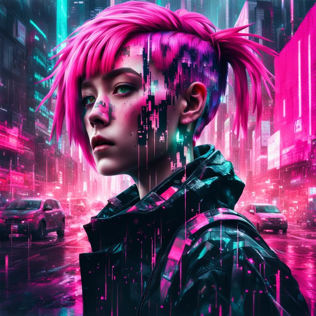 The City Distorts at Night  by @AM 1550