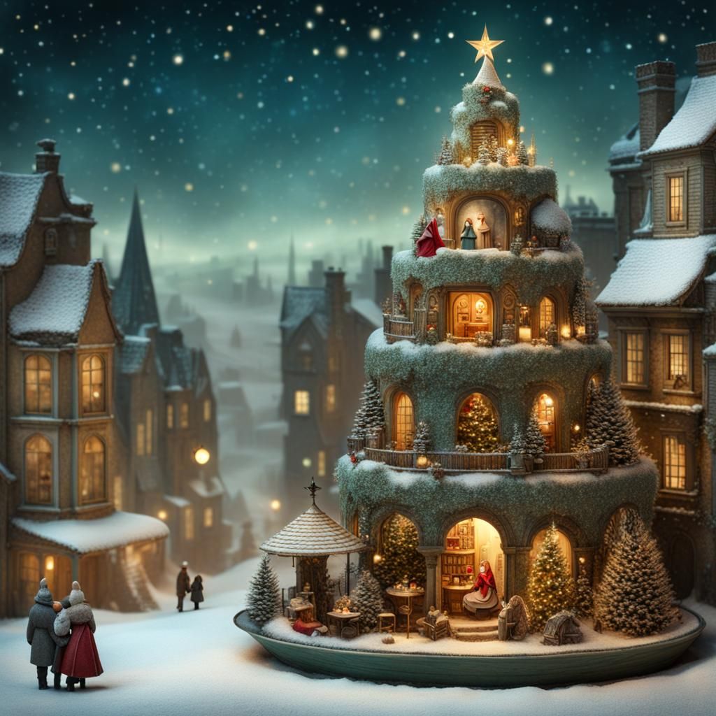 Christmas Tree Diorama