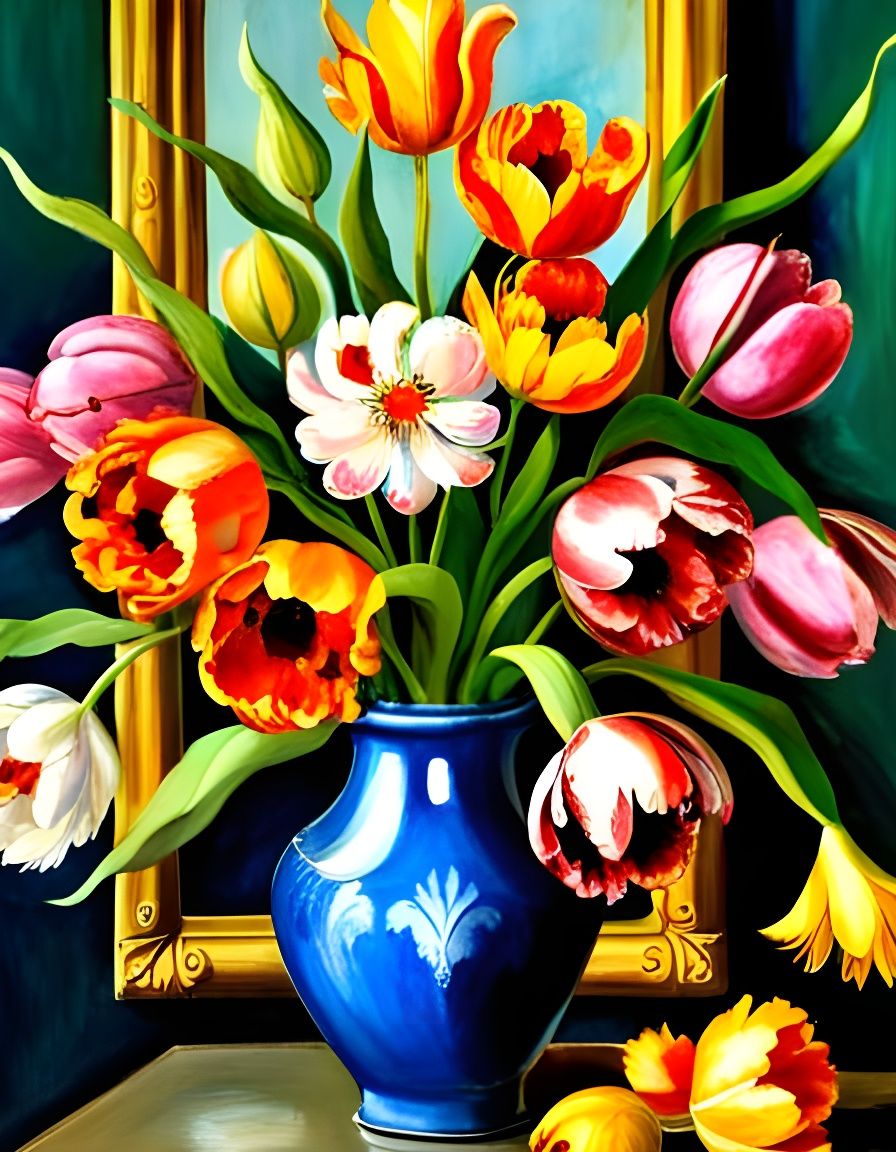 Grand Tulip Bouquet  by @Sharonjoy