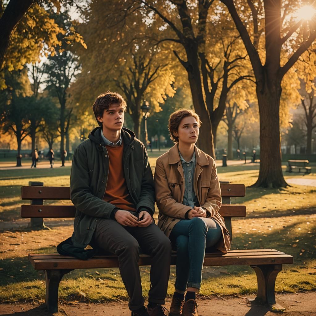 Hazel and Augustus in Sunset Park: a Film Still