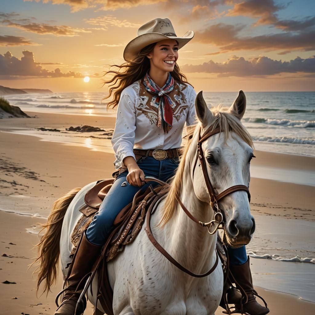 Ride em Cowgirl - AI Generated Artwork - NightCafe Creator
