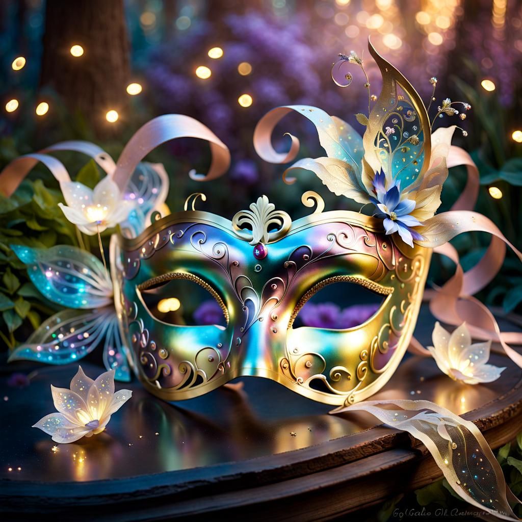 Venetian Masquerade Mask - AI Generated Artwork - NightCafe Creator