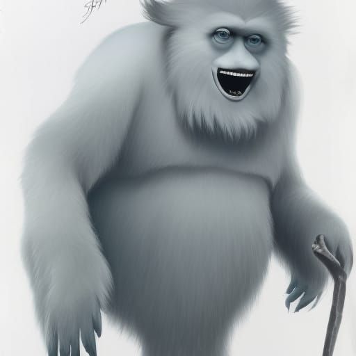 Yeti detailed matte painting Dautremer