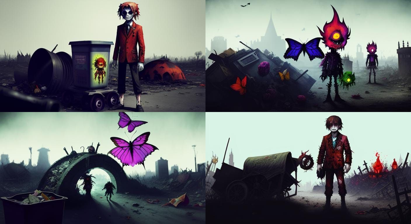 UNWANTED TRASH IN HELL EVIL WORMS AND BUTTERFLYS zombiecore ...