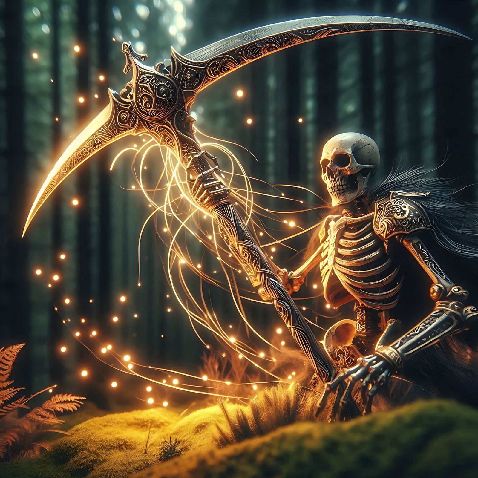 Skeleton with a scythe (Uploaded)