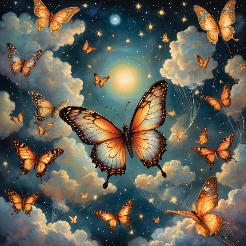 Butterflies - AI Generated Artwork - NightCafe Creator