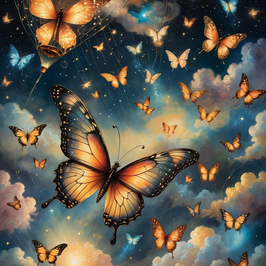 Butterflies - AI Generated Artwork - NightCafe Creator