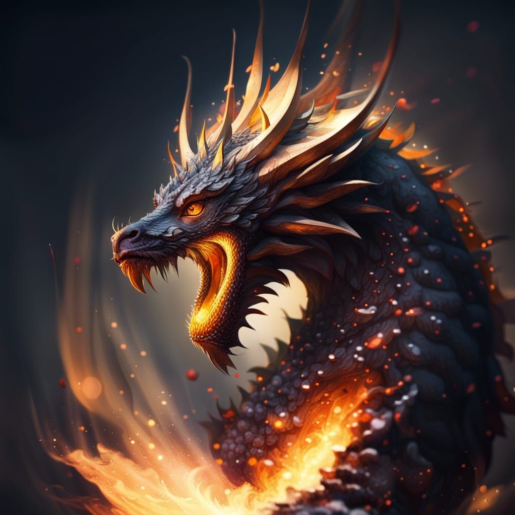 Elemental Dragon - AI Generated Artwork - NightCafe Creator