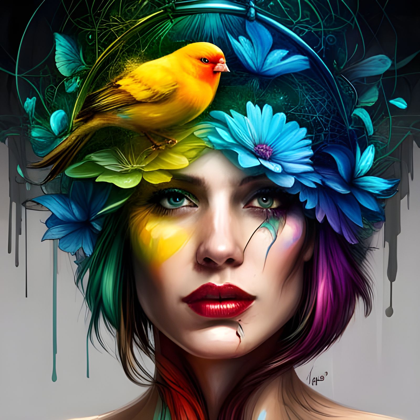 Nature's Headwear  by @Moxiecat