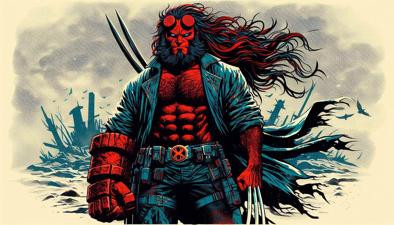 Wolverine X Hellboy