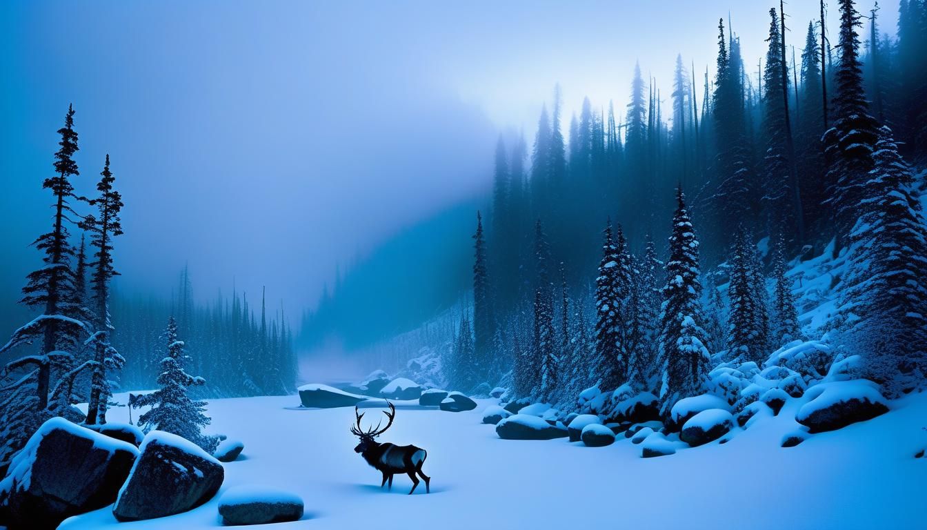photo; gothic horror; landscape,"wendigo (1.5) in Yukon Stat...