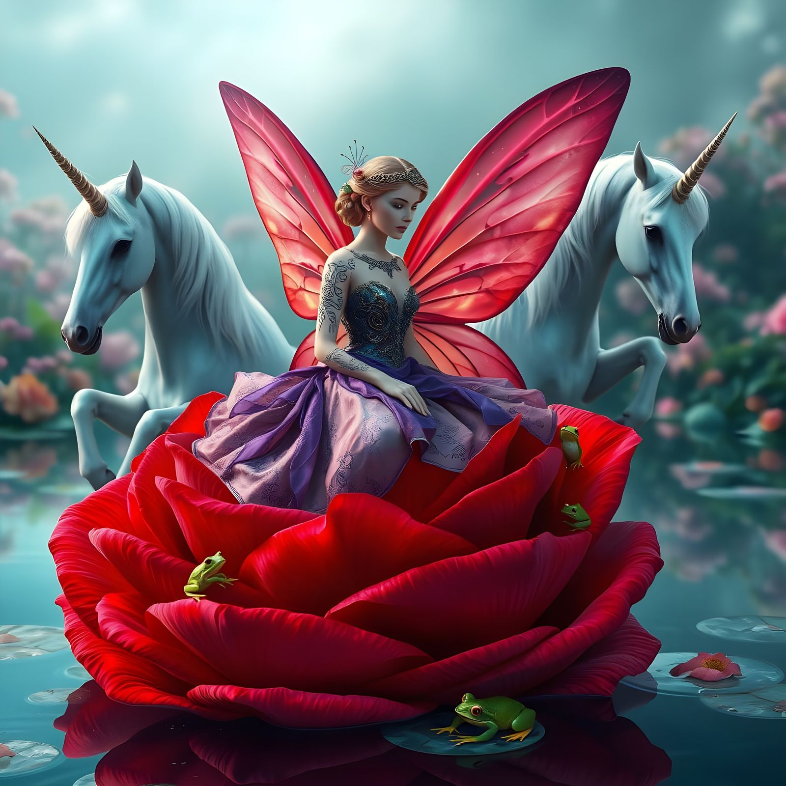 A beautiful masterpiece of a gorgeous realistic, esthetically beautiful ...