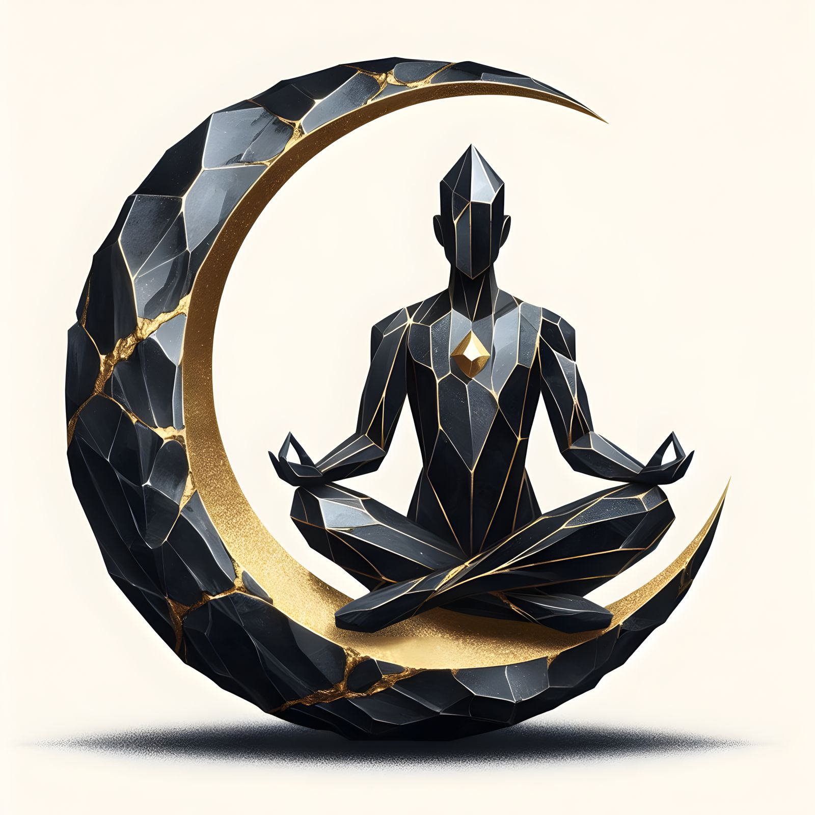 Kintsugi Man on the Moon