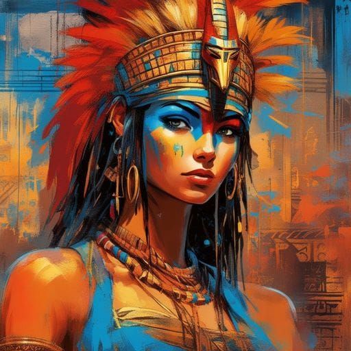 Egyptian warrior - AI Generated Artwork - NightCafe Creator