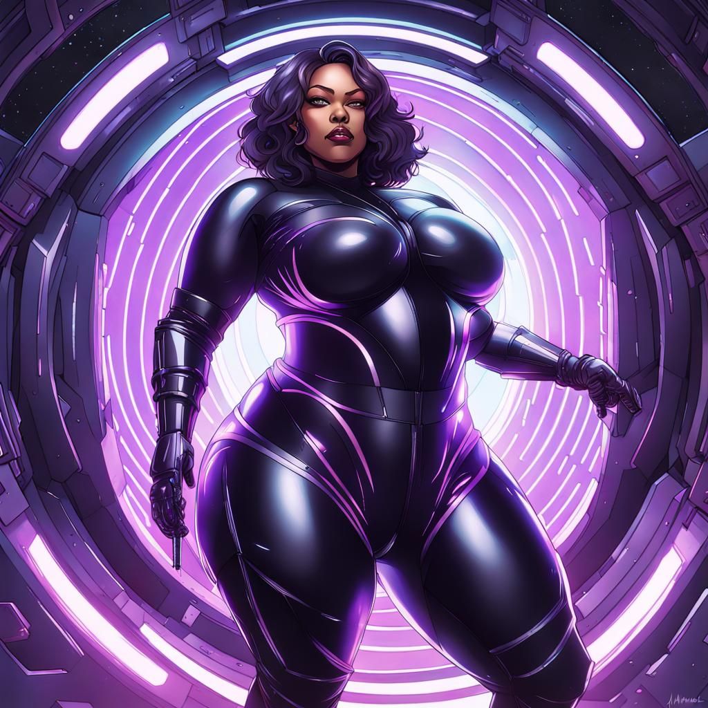 Ethereal Alien Warrior with Lightsabers in Anime Style