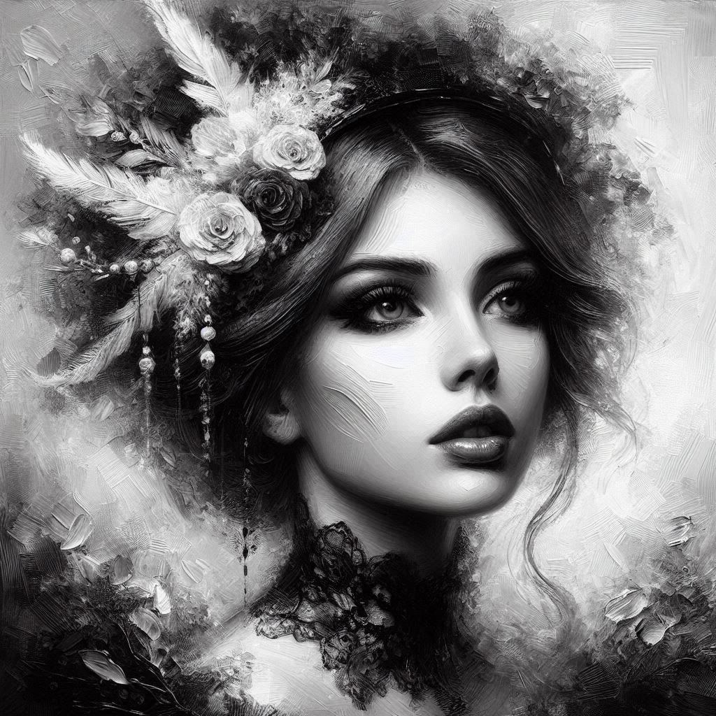 Black and white portraits