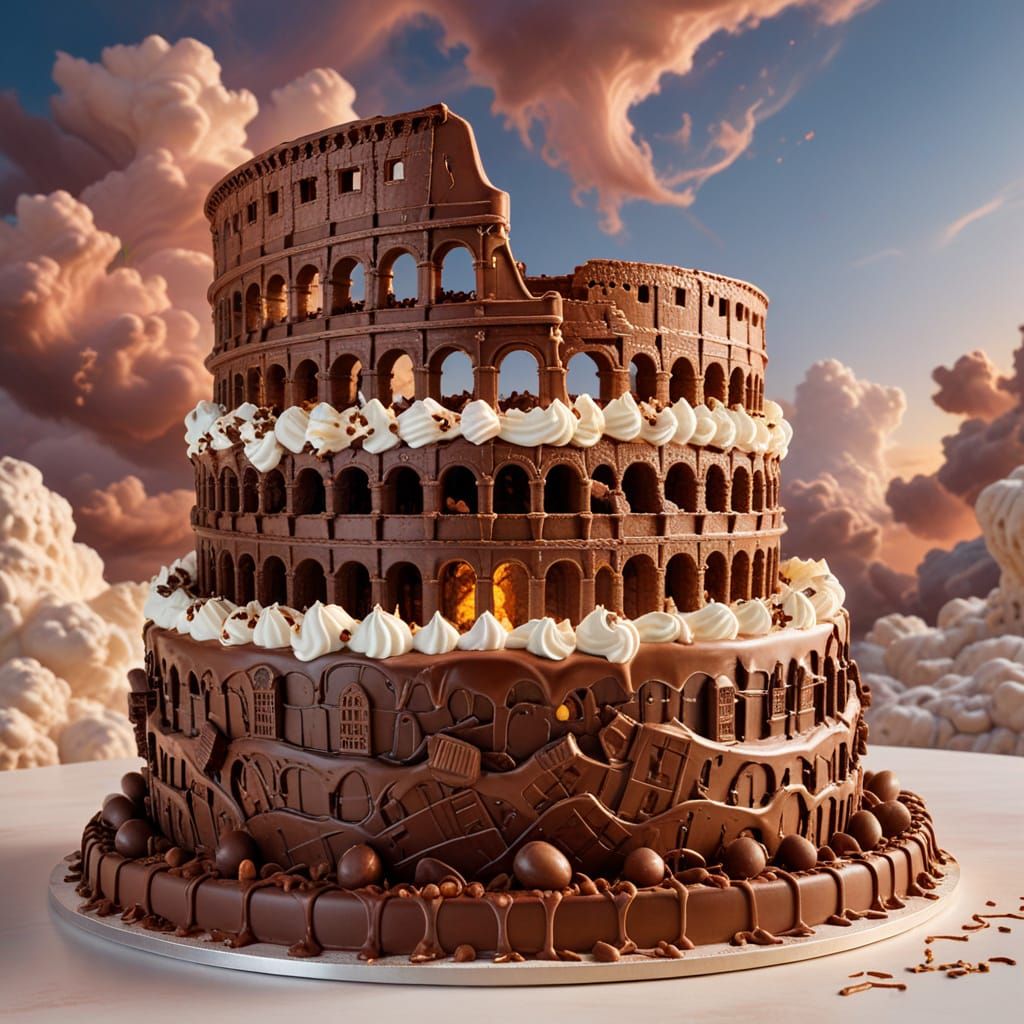 Chocolate Colosseum  by @Ugy10