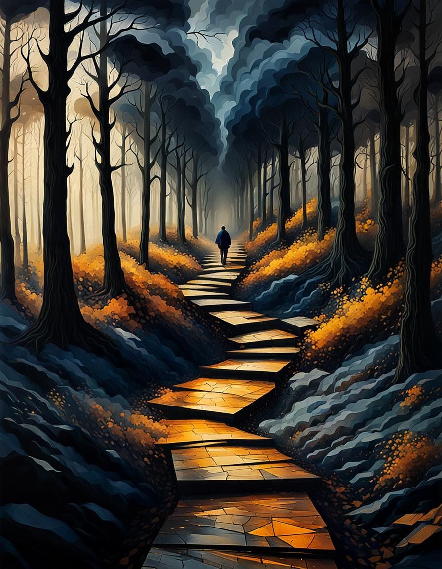  "Path of eternity, Dark Reality"  by @Alfred Yarny