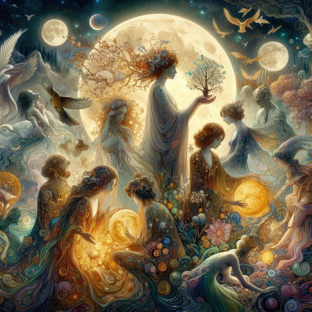 mystical and dreamlike gatherings where witches, spirits, an...