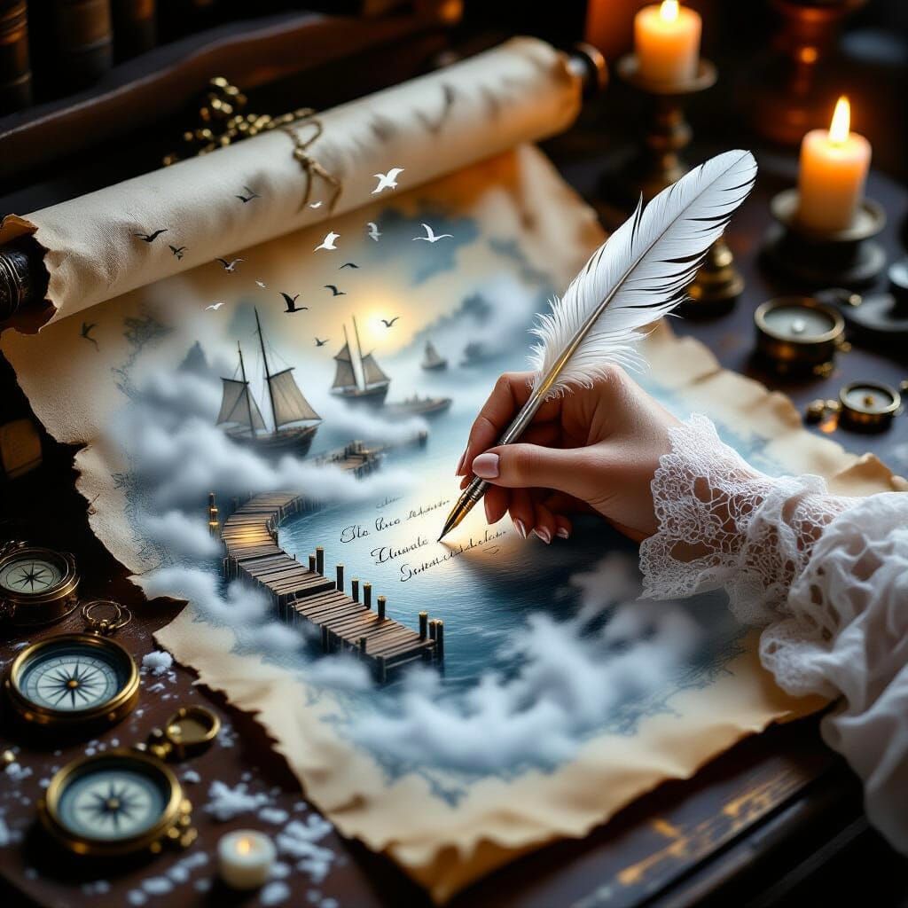 A letter in the mist  by @Megan 