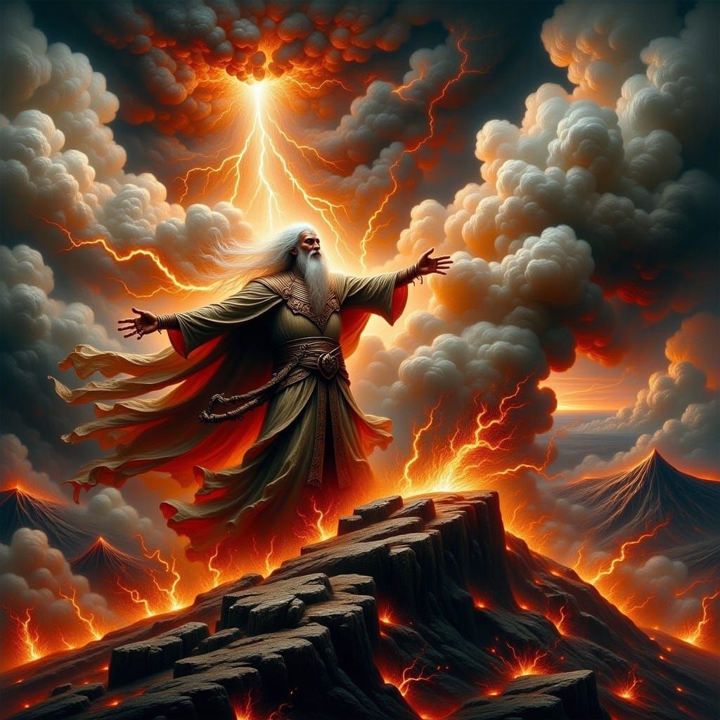 Epic cinematic shot in vibrant anticipation,  academic art oil painting romantic ancient oil painting art; closeup A figure old man wise 79a...