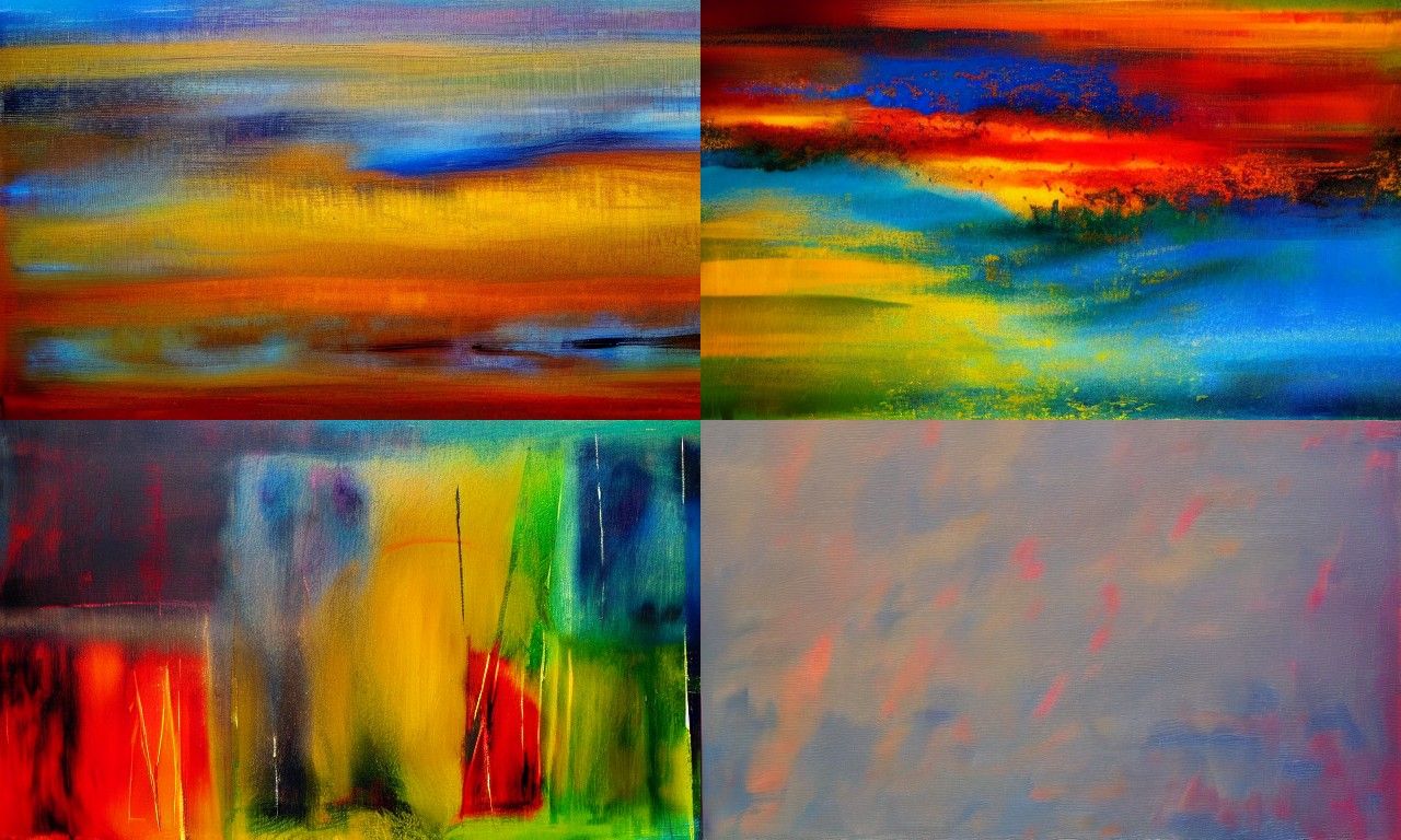 Landscape in the style of Abstract art