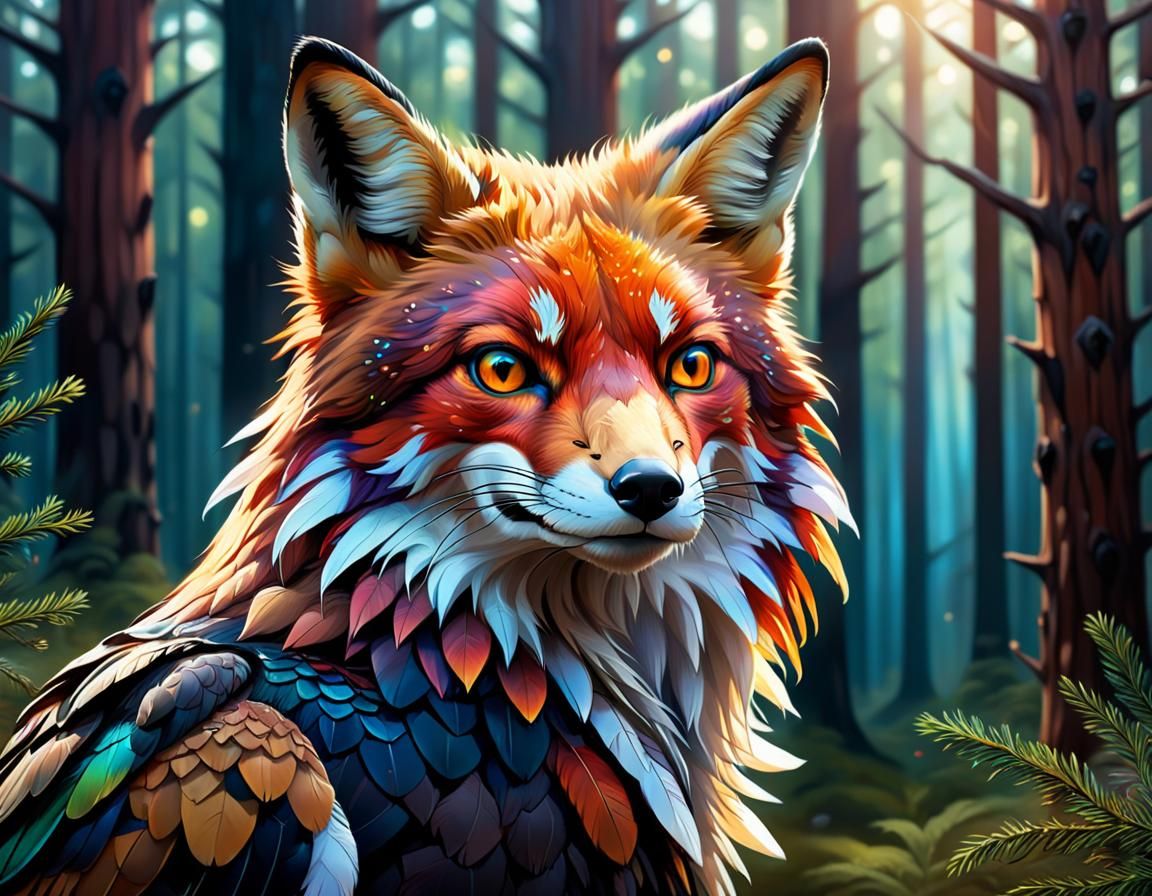 Fox/Eagle Hybrid 🦊 🦅 - AI Generated Artwork - NightCafe Creator