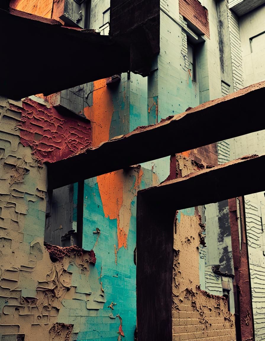 Violent Transformation: Color Photo Art Print