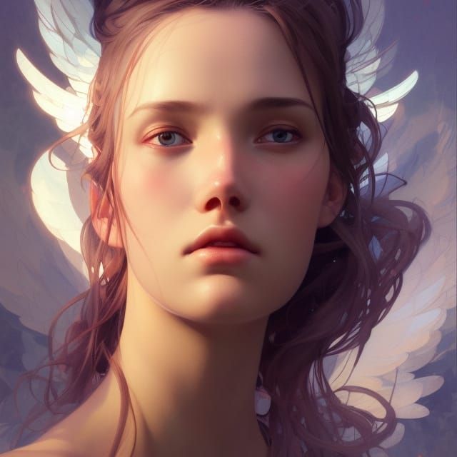 Angelic Beauty - AI Generated Artwork - NightCafe Creator