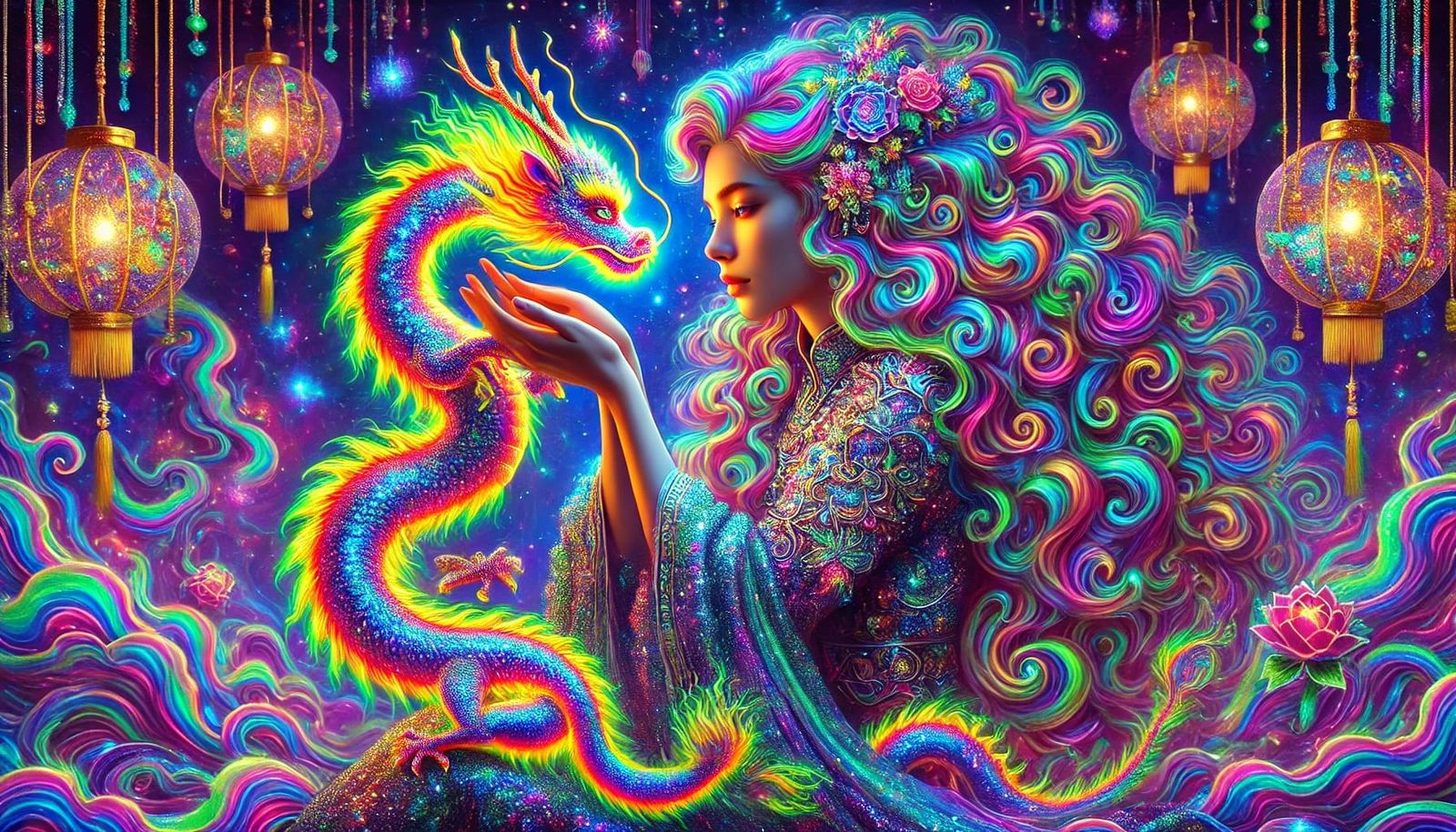 Lumina and the Dragon Hatchling