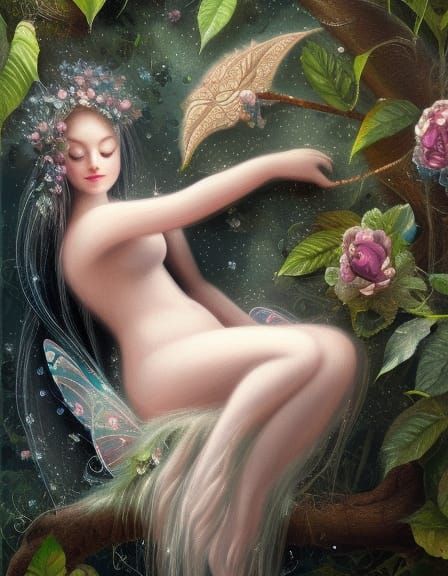 fairy sleeping