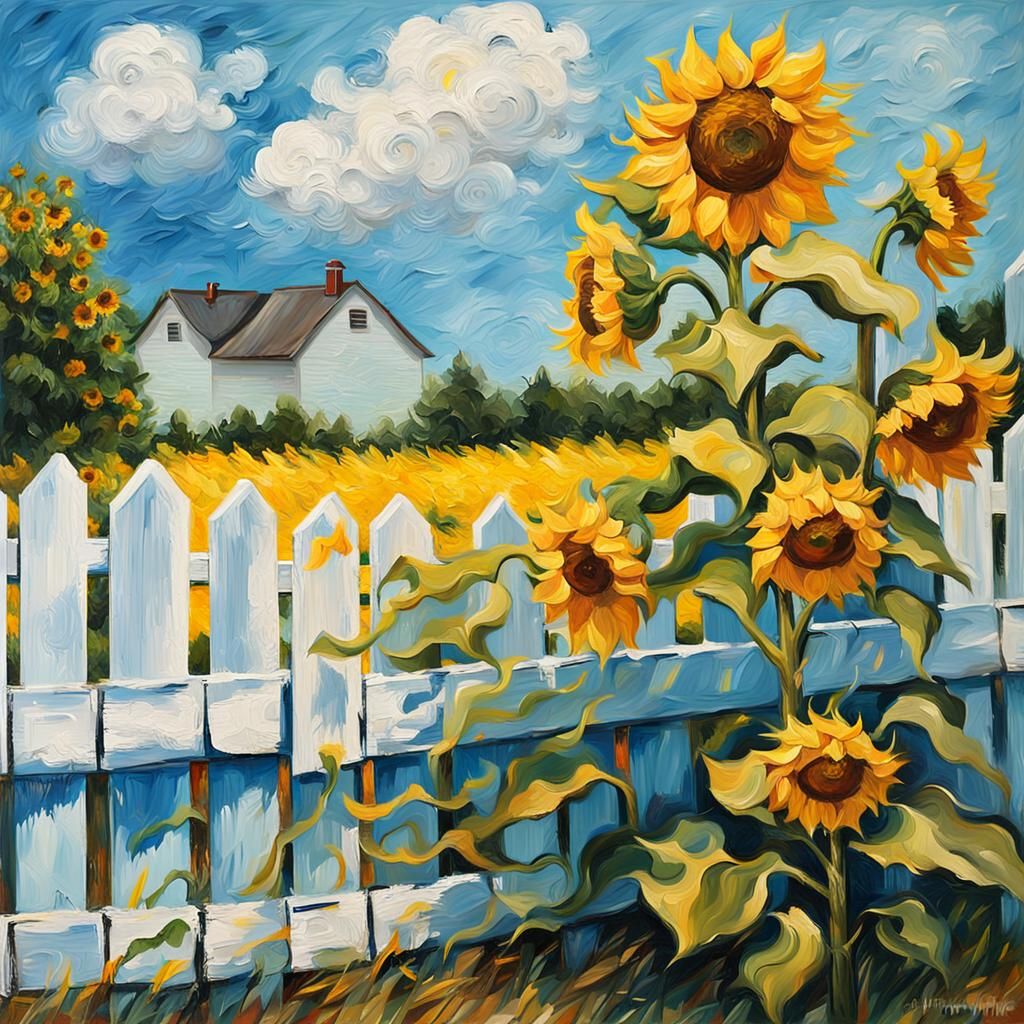 Impasto Sunflower 02