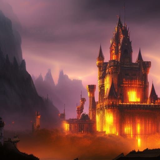 Evil Castle - AI Generated Artwork - NightCafe Creator