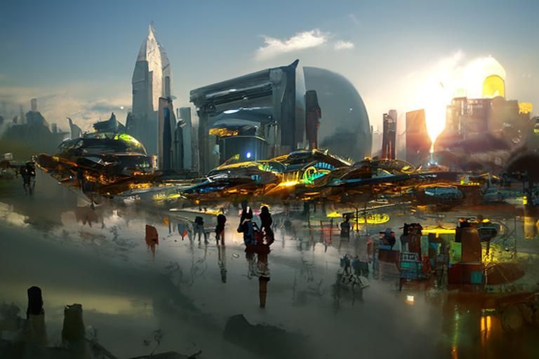 Sci-fi city 3022 by Alayna Danner Dang My Linh Alyn Spiller Lim Chuan ...