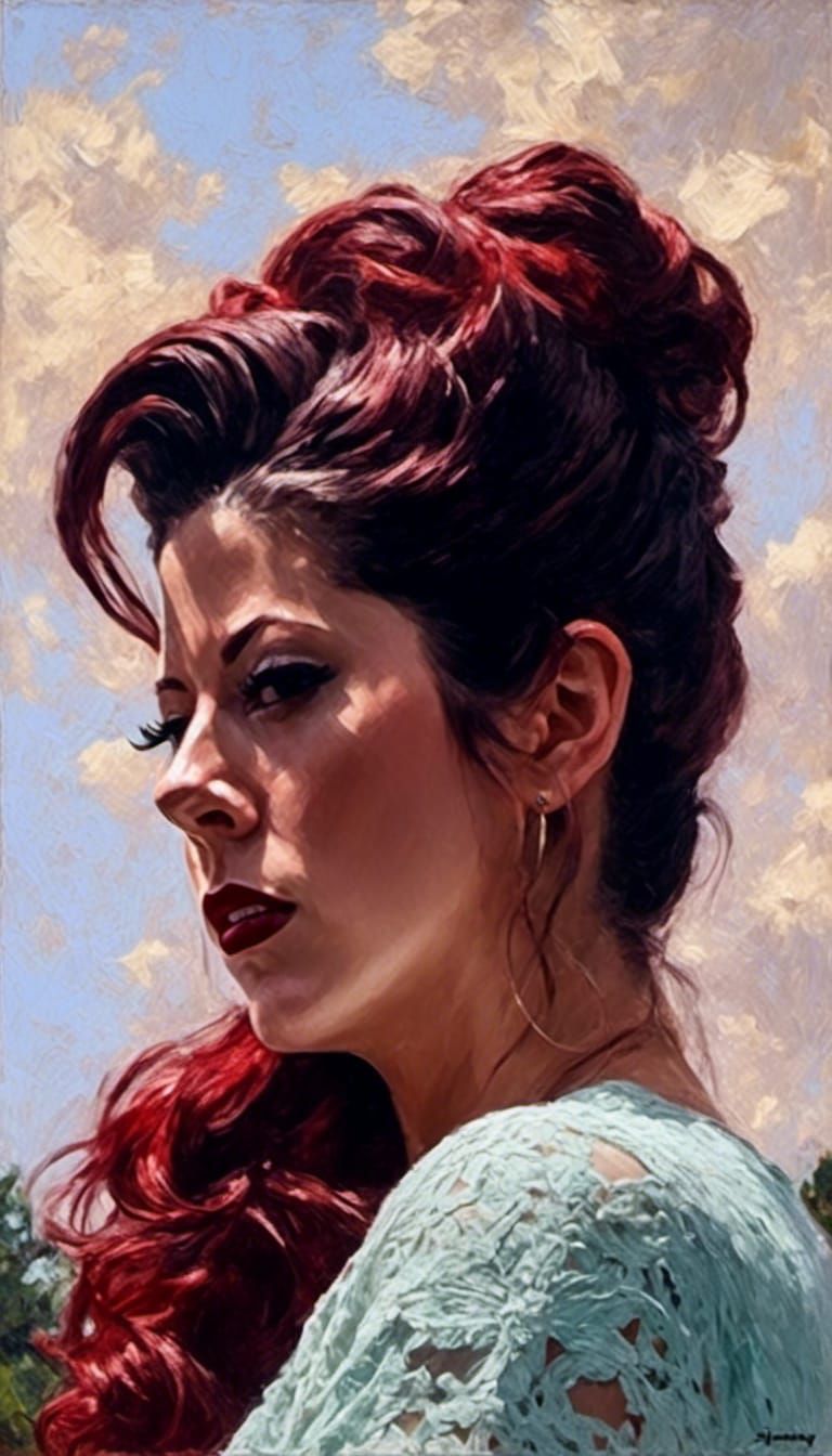 Gothic Art in Expressionist Neo-Impressionism Style