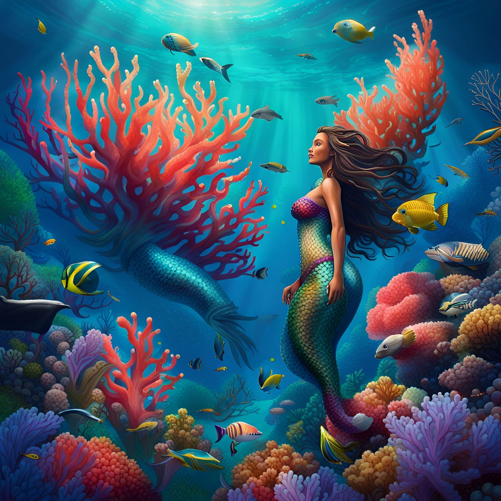 Mermaid - AI Generated Artwork - NightCafe Creator