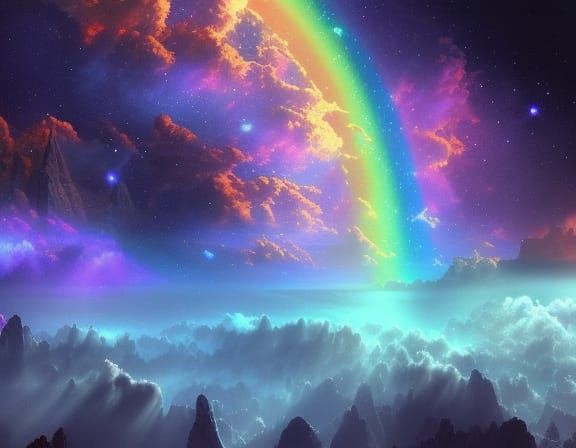 Cosmic Rainbow  by @Higor Poli