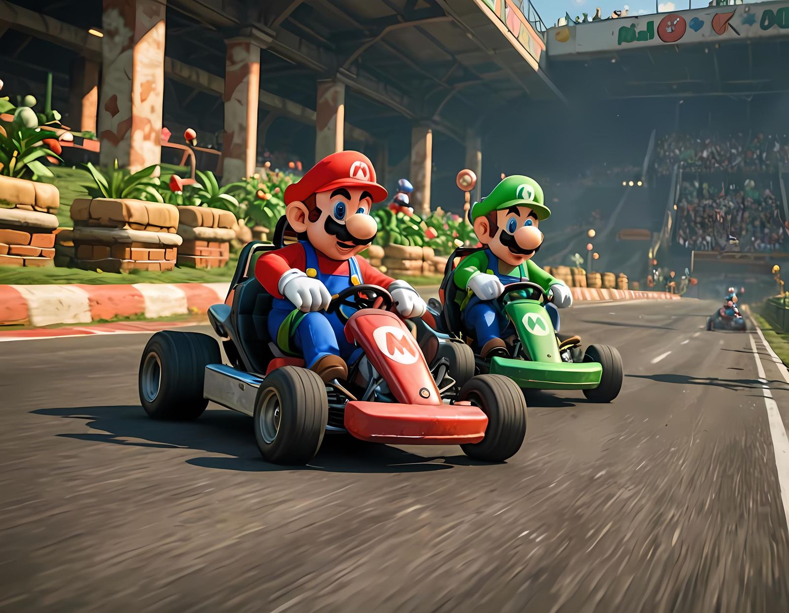 Mario Kart - AI Generated Artwork - NightCafe Creator