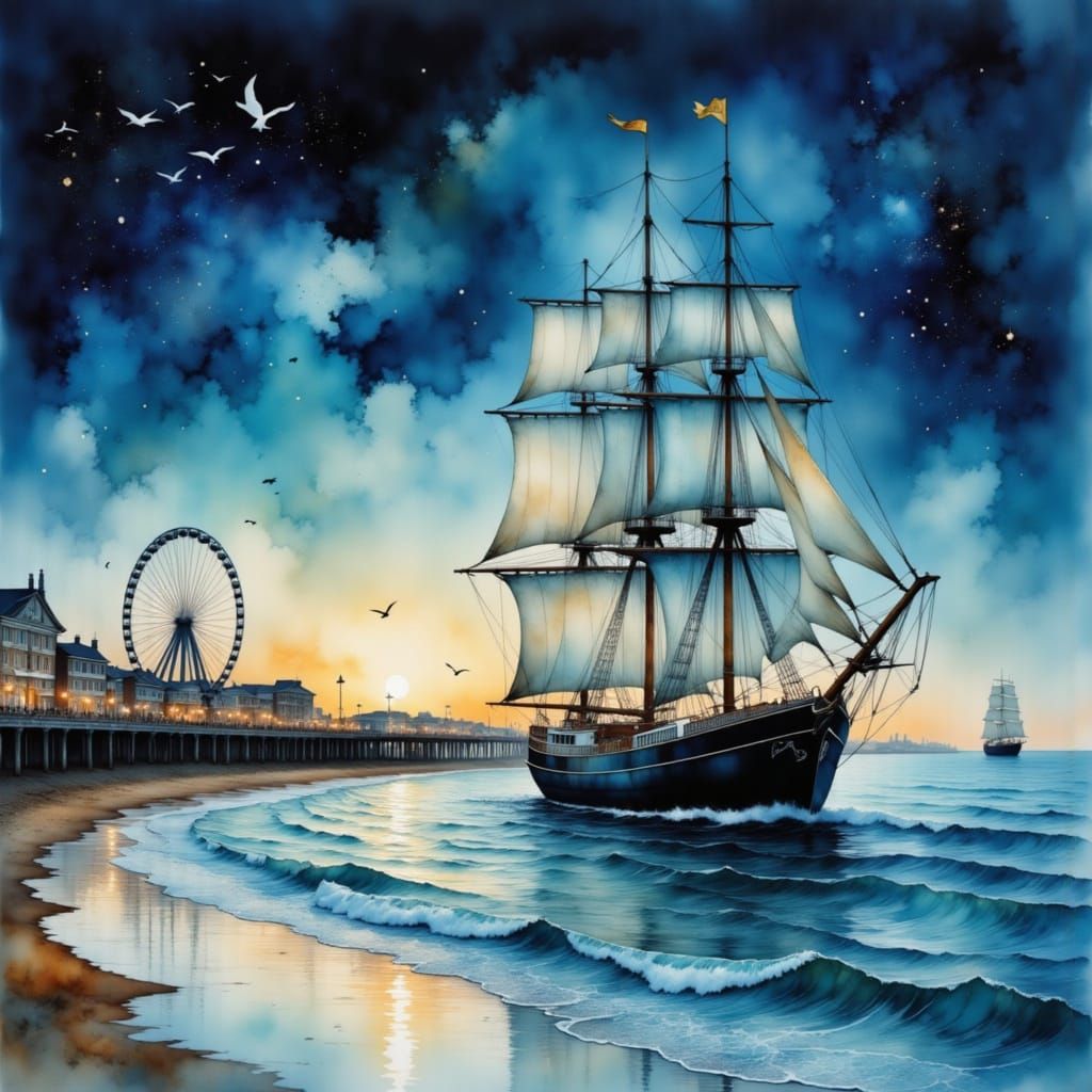 Sailing in shallow waters  by @Staircase Flash