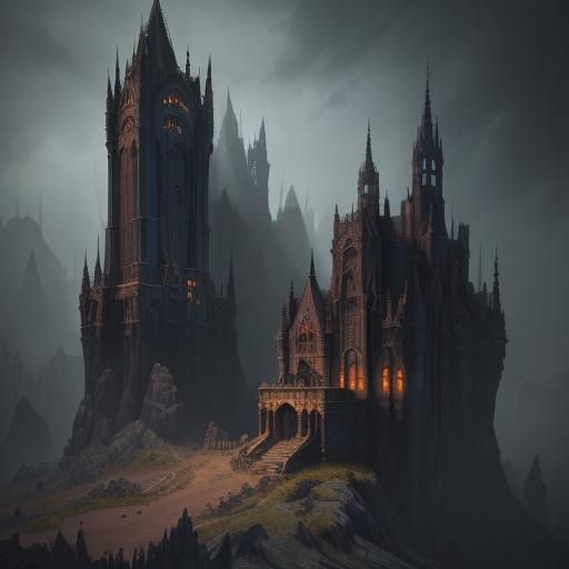 Gothic diorama - AI Generated Artwork - NightCafe Creator