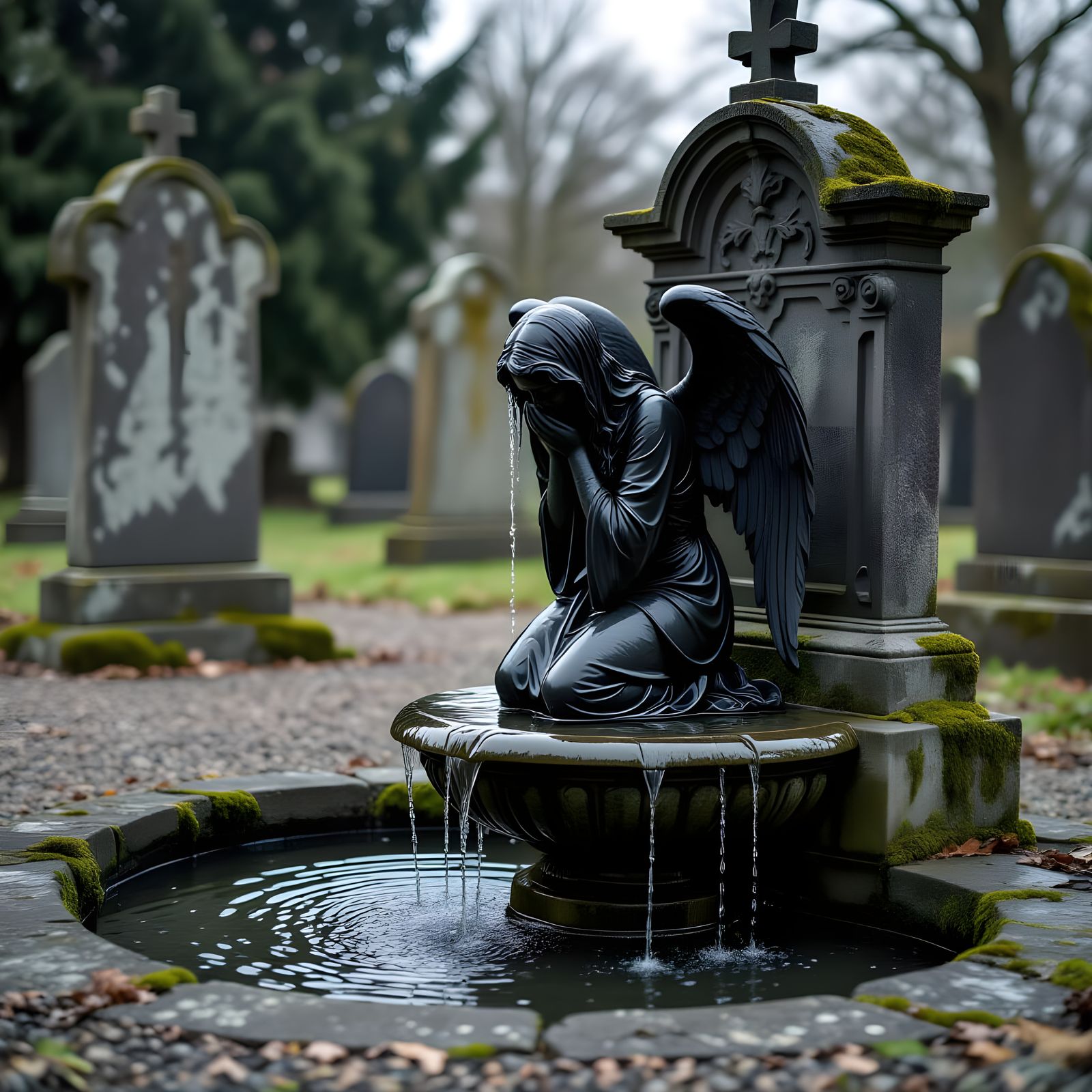 Weeping Angel Fountain   by @Latro