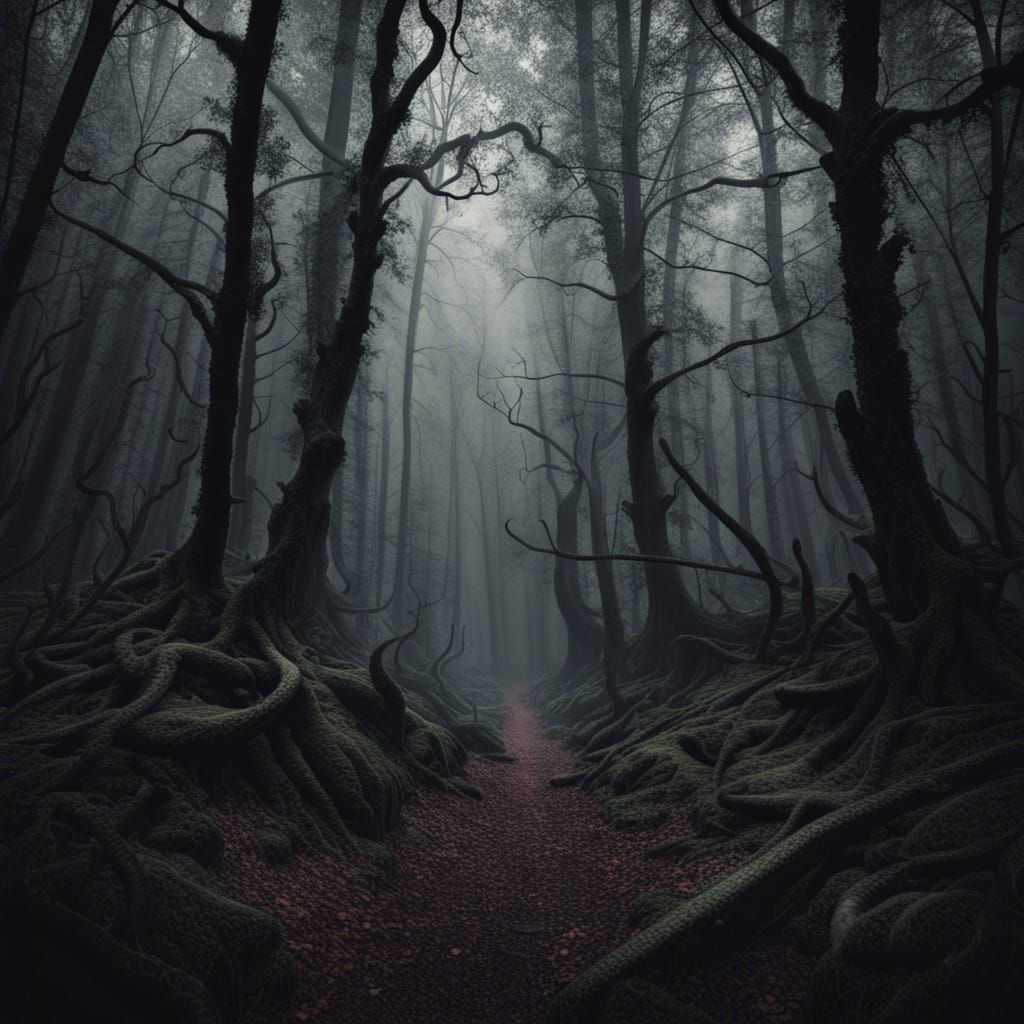 Eerie Haunted Forest