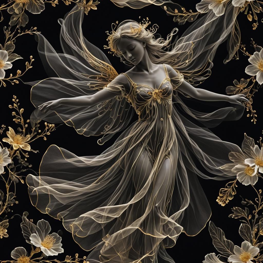 Angel in tulle